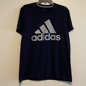 Navy Blue Adidas Climalite T-Shirt